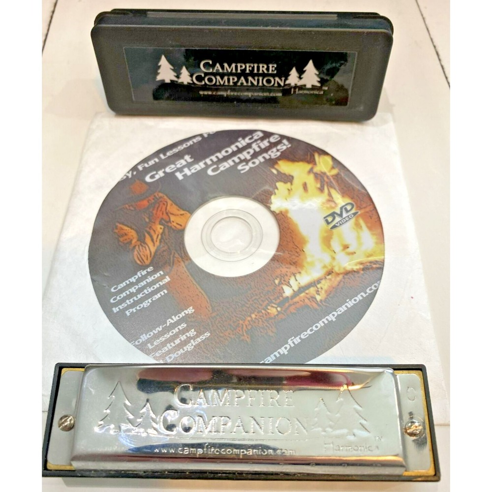 Campfire Companion Harmonica with case & Instructional DVD - Key of C / C Pitch